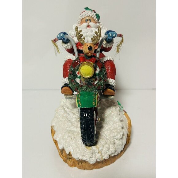 Fitz & Floyd Musical Motorcycle Adventures of Santa Claus Jingle Bells  2004 - Picture 3 of 8